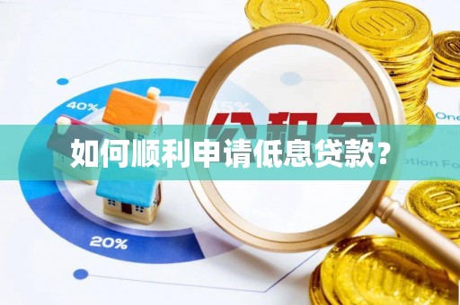 赤壁如何顺利申请低息贷款？