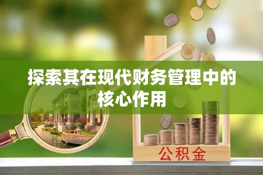 赤壁探索其在现代财务管理中的核心作用