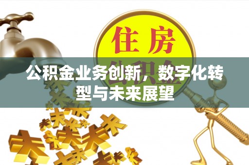 赤壁公积金业务创新，数字化转型与未来展望