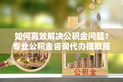 赤壁如何高效解决公积金问题？专业公积金咨询代办提取服务来帮你