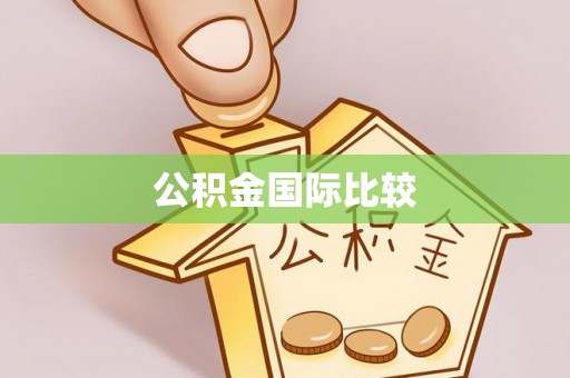 赤壁公积金国际比较