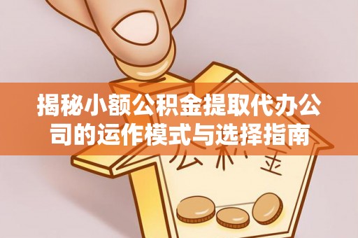 赤壁揭秘小额公积金提取代办公司的运作模式与选择指南