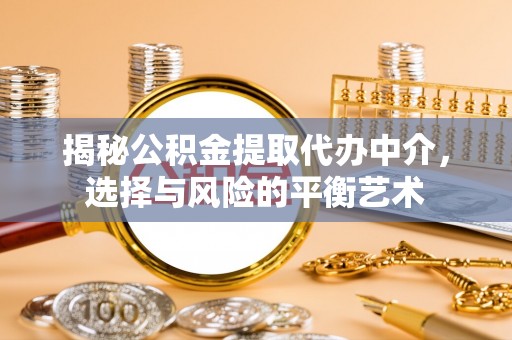 赤壁揭秘公积金提取代办中介，选择与风险的平衡艺术